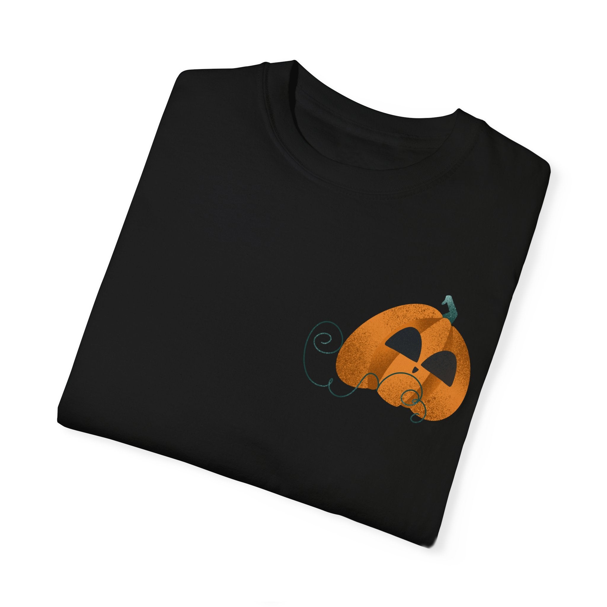 Soft-Washed Pumpkin Graphic Tee – 100% Cotton | Relaxed Fit