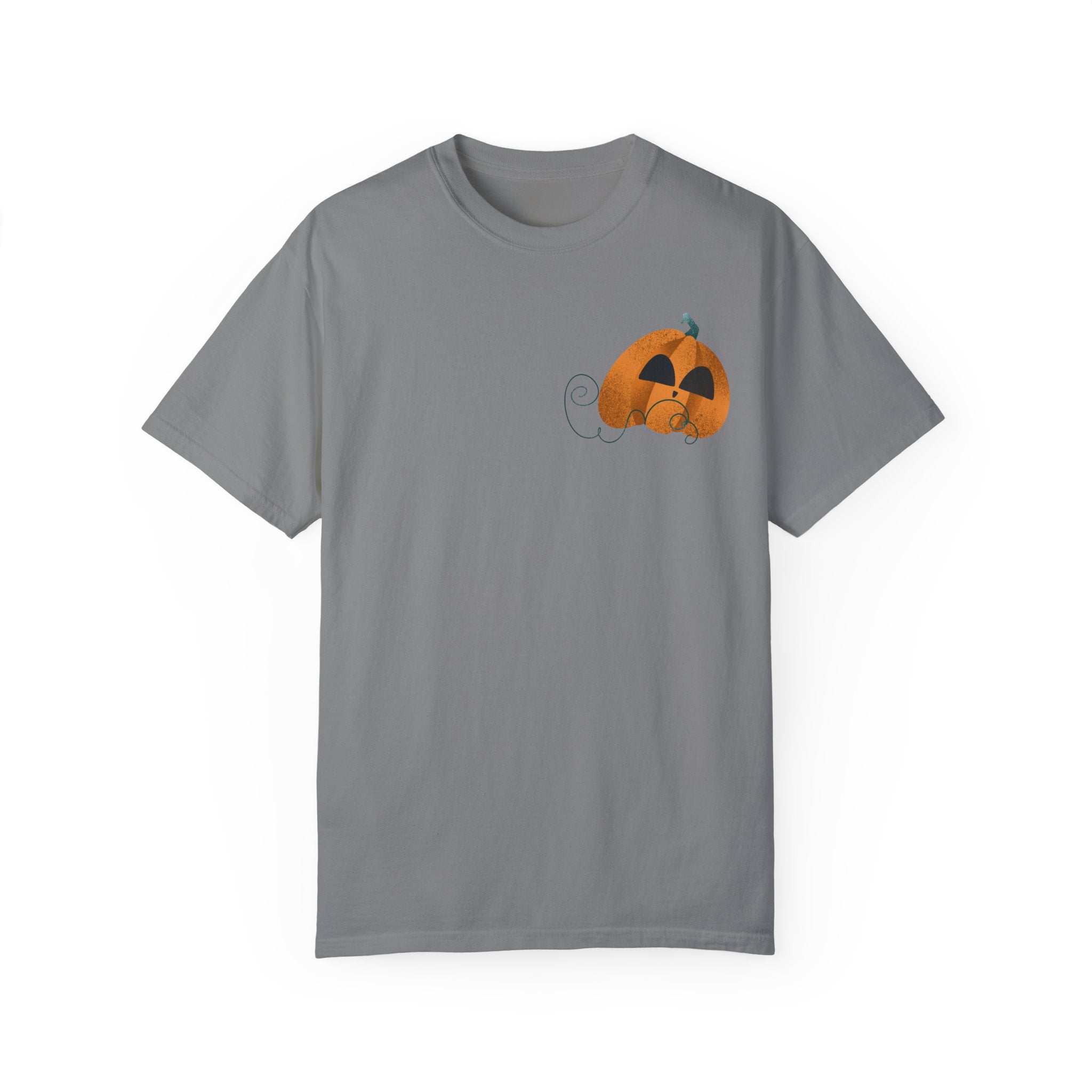 Soft-Washed Pumpkin Graphic Tee – 100% Cotton | Relaxed Fit