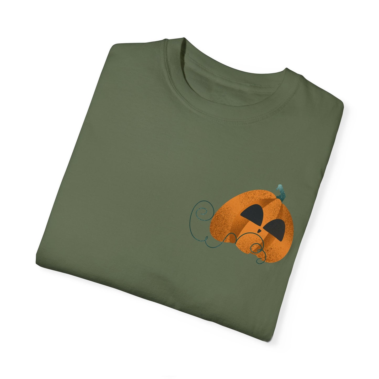 Soft-Washed Pumpkin Graphic Tee – 100% Cotton | Relaxed Fit