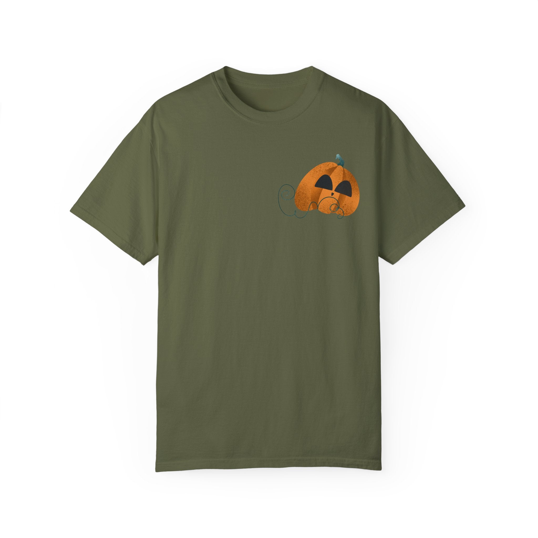 Soft-Washed Pumpkin Graphic Tee – 100% Cotton | Relaxed Fit