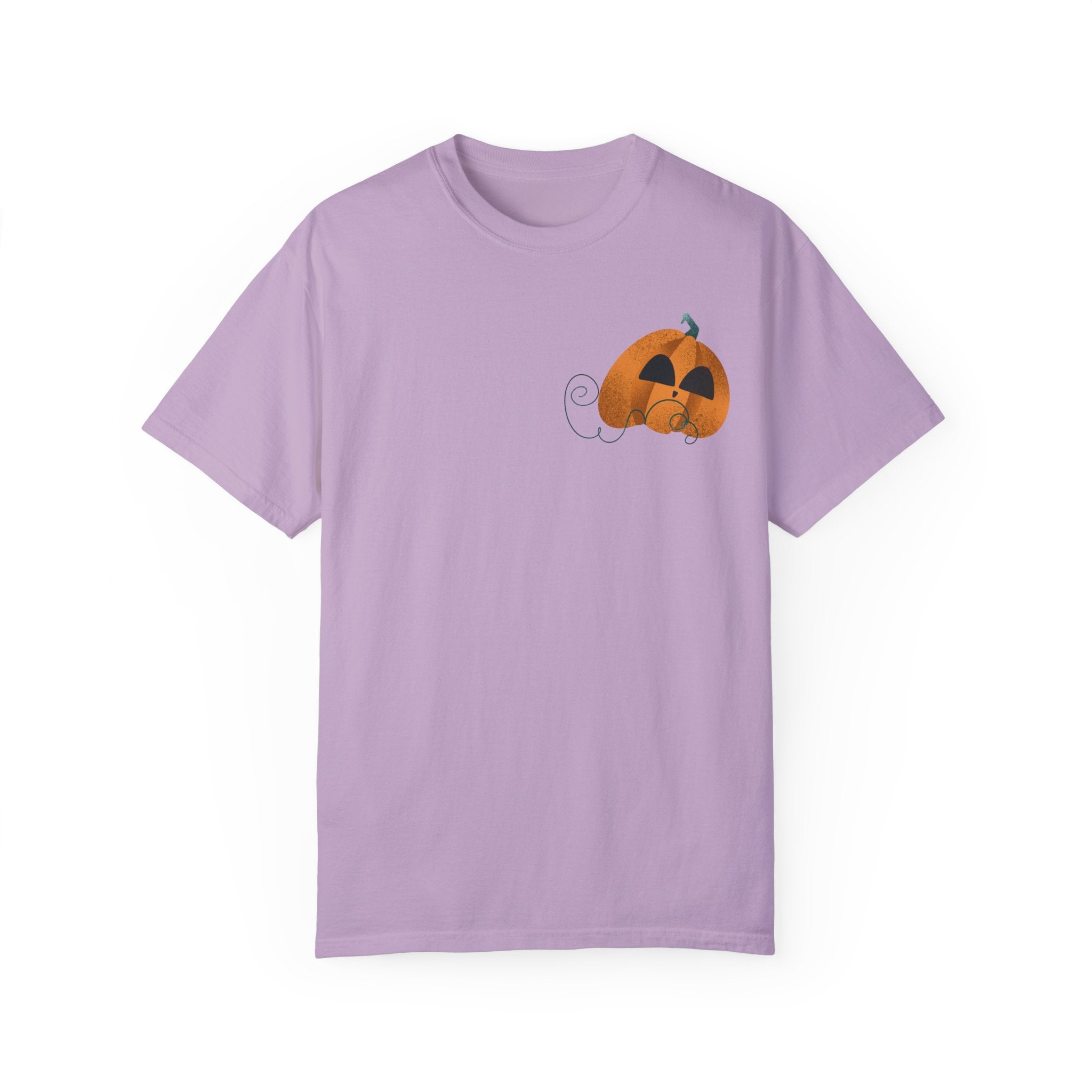 Soft-Washed Pumpkin Graphic Tee – 100% Cotton | Relaxed Fit