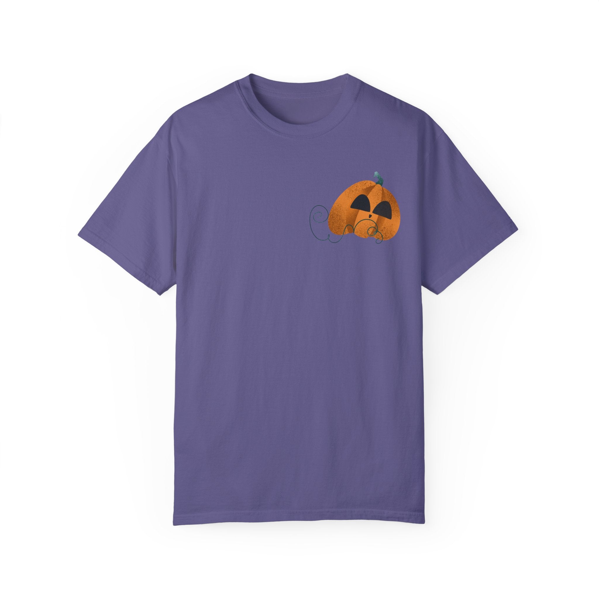 Soft-Washed Pumpkin Graphic Tee – 100% Cotton | Relaxed Fit