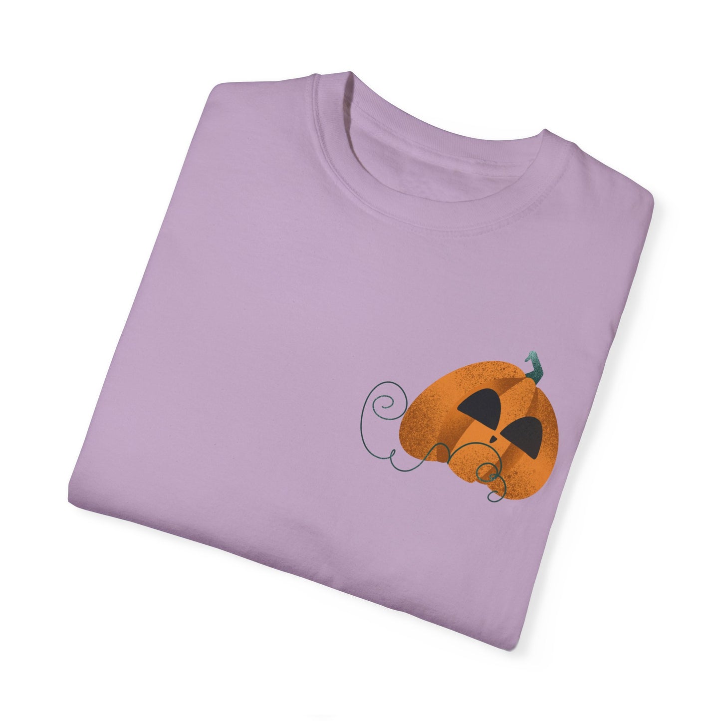 Soft-Washed Pumpkin Graphic Tee – 100% Cotton | Relaxed Fit