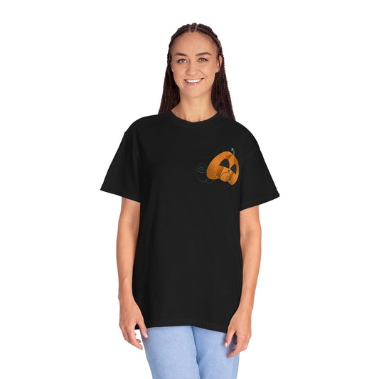 Soft-Washed Pumpkin Graphic Tee – 100% Cotton | Relaxed Fit