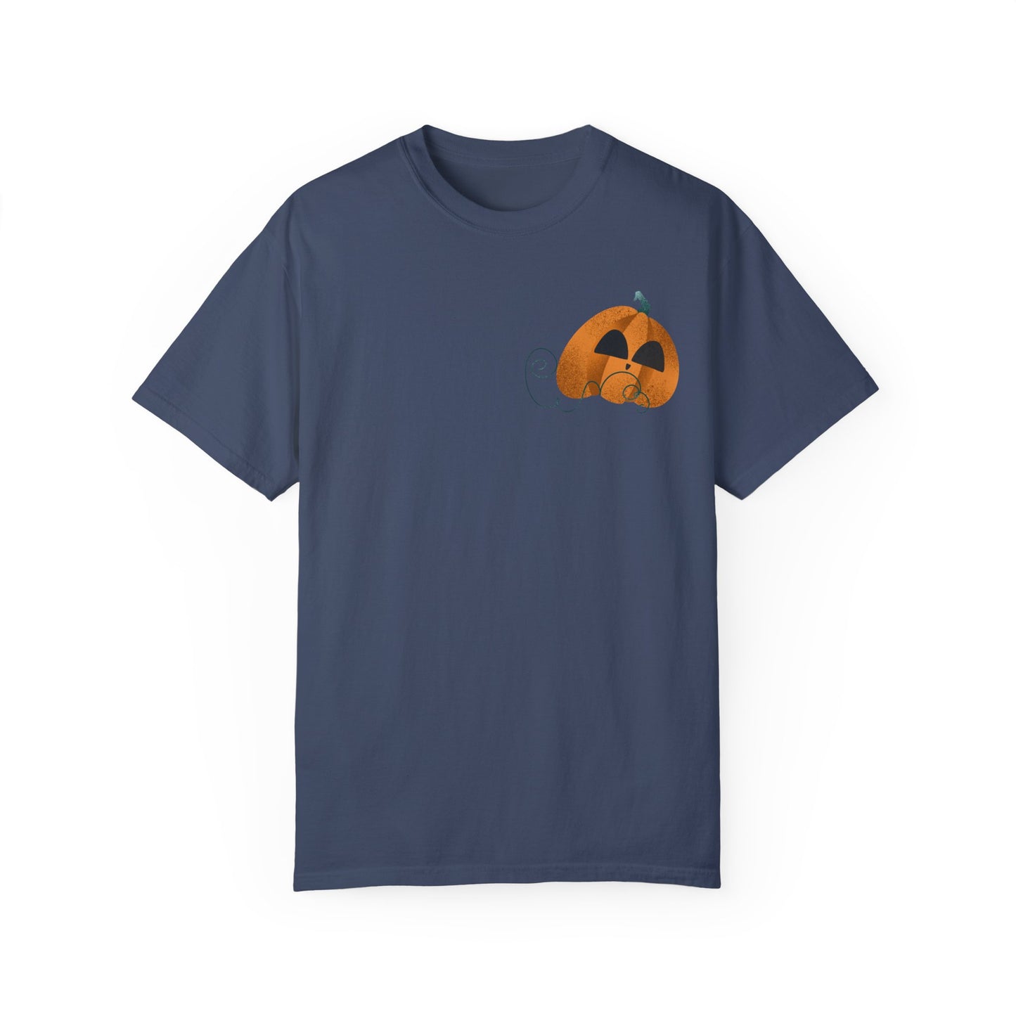 Soft-Washed Pumpkin Graphic Tee – 100% Cotton | Relaxed Fit