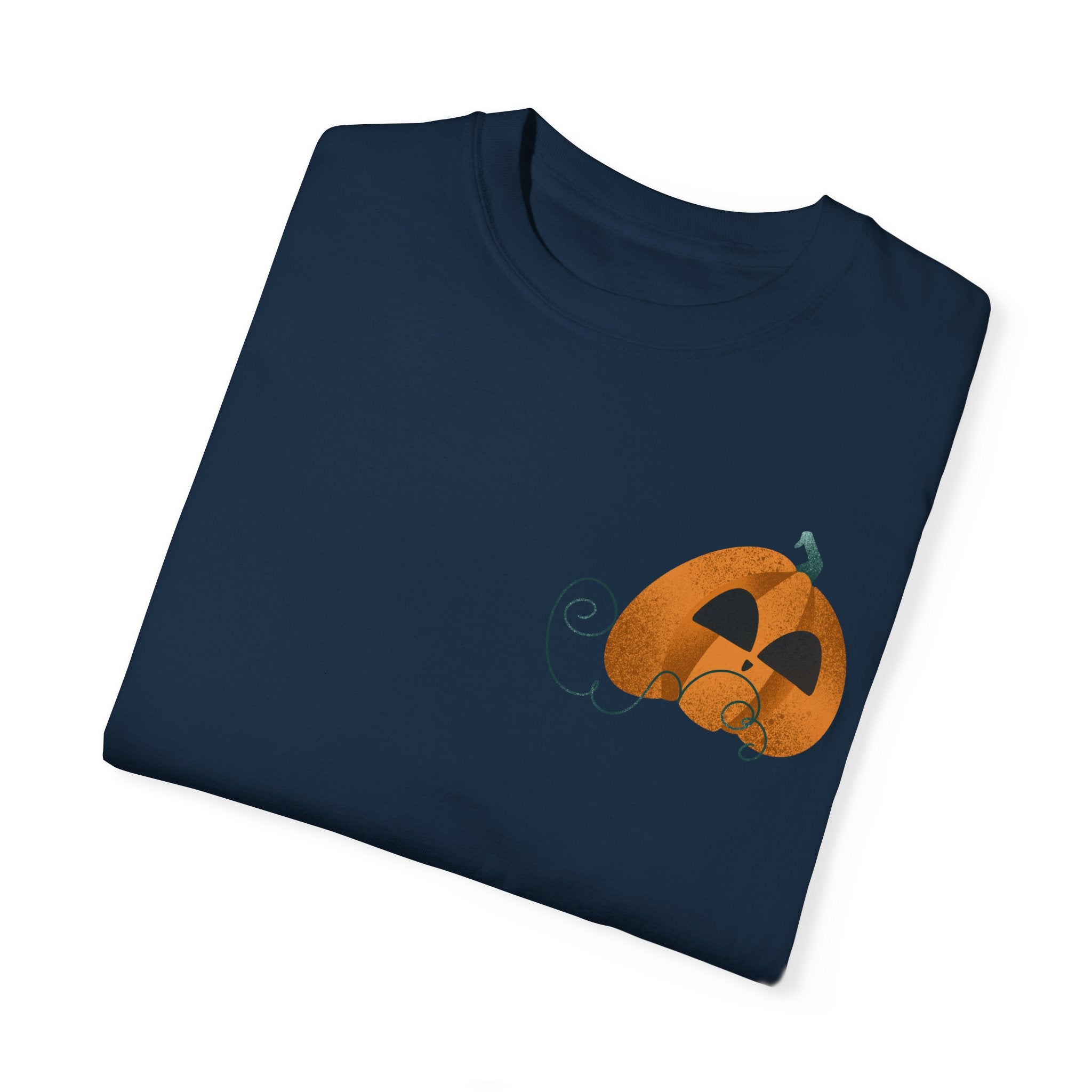 Soft-Washed Pumpkin Graphic Tee – 100% Cotton | Relaxed Fit